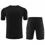 Günstige Fußballtrikots Real Madrid Pre-Match Kinder 2024-25 Schwarze Kurzarm
